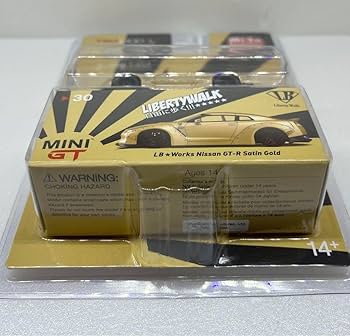 Amazon.co.jp: MINI GT 30 LBWORKS GT-R Satin Gold : おもちゃ